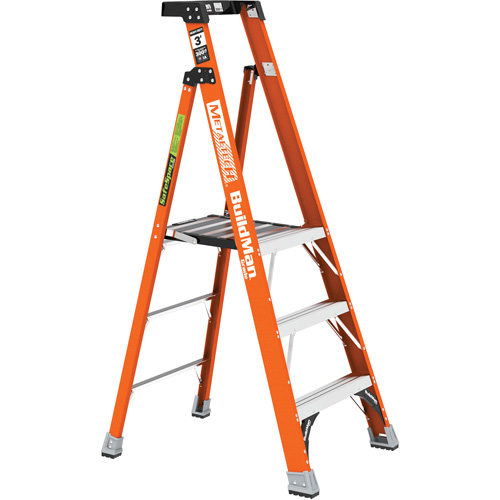 Safespace Platform Step Ladder, 3', 300 lbs. Cap. Waymarc Industries Inc