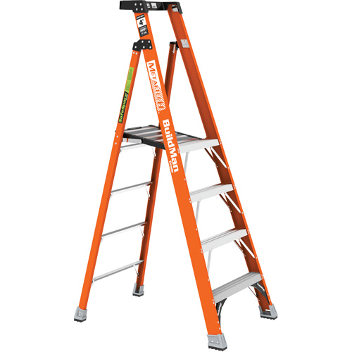 Safespace Platform Step Ladder, 4', 300 lbs. Cap. Waymarc Industries Inc