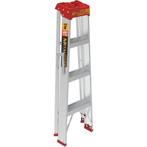 Step Ladder, 4', Aluminum, 200 lbs. Capacity, Type 3 Waymarc Industries Inc