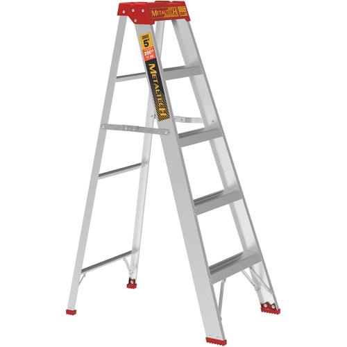 Step Ladder, 5', Aluminum, 200 lbs. Capacity, Type 3 Waymarc Industries Inc
