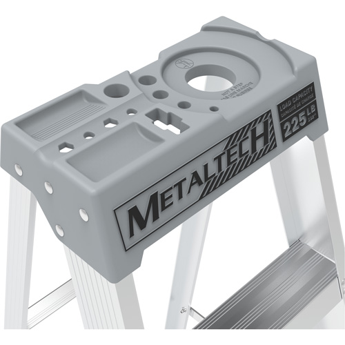 Escabeau avec plateau &agrave; peinture, 10', Aluminium, Capacit&eacute; 225 lb, Type 2 Waymarc Industries Inc