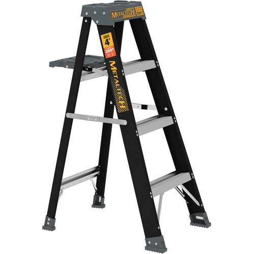 Step Ladder with Paint Tray, 4', Fibreglass, 250 lbs. Capacity, Type 1 Waymarc Industries Inc