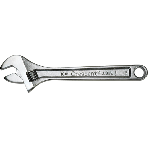 Crescent Adjustable Wrenches, 4" L, 1/2" Max Width, Chrome Waymarc Industries Inc