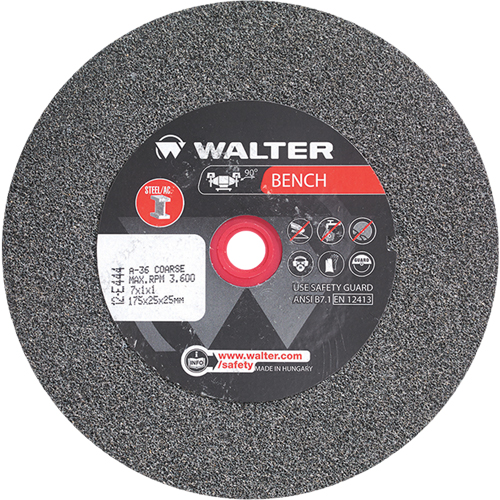 Meules pour rectifieuses d'&eacute;tabli, 7" x 1", Arbre de 1", 1 Waymarc Industries Inc