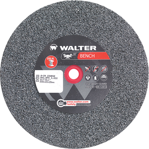 Meules pour rectifieuses d'&eacute;tabli, 8" x 7/8", Arbre de 1", 1 Waymarc Industries Inc