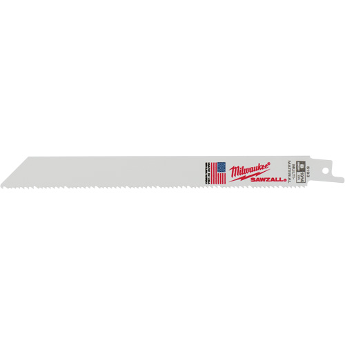 Sawzall&reg; Reciprocating Saw Blade, Bi-Metal, 10-14 TPI, 8" L x 5/8" W Waymarc Industries Inc