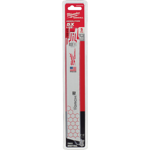 Lame The Torch Ice Hardened Sawzall, Bim&eacute;tal, 10 Dents par pouce, 9" lo x 1" la Waymarc Industries Inc