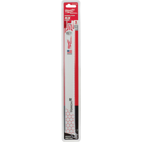 The Torch Sawzall&reg; Blade, Bi-Metal, 18 TPI, 12" L x 1" W Waymarc Industries Inc