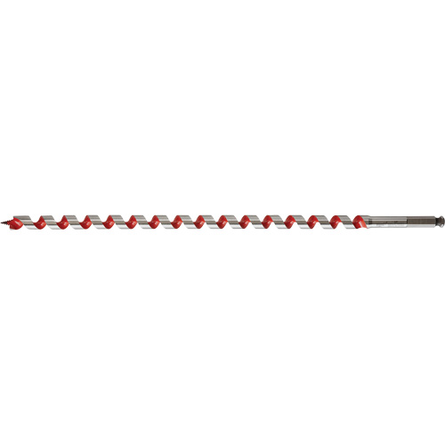 Longue m&egrave;che h&eacute;licoidale pour perceuse, Diam&egrave;tre de 11/16", Cannelure 15", Tige 7/16" hexagonal Waymarc Industries Inc