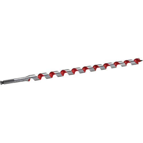 Longue m&egrave;che h&eacute;licoidale pour perceuse, Diam&egrave;tre de 1-1/16", Cannelure 15", Tige 7/16" hexagonal Waymarc Industries Inc