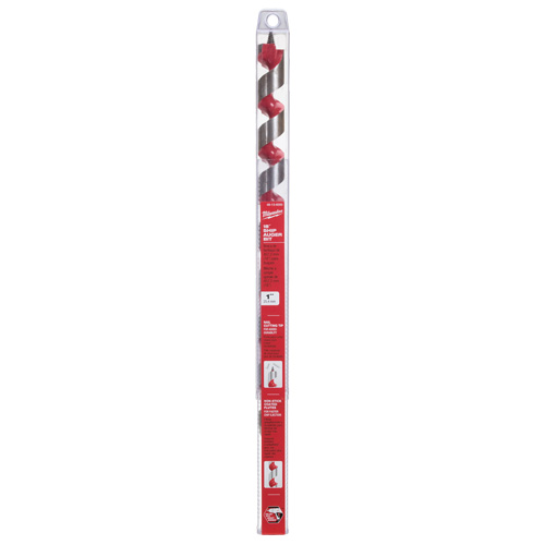 Longue m&egrave;che h&eacute;licoidale pour perceuse, Diam&egrave;tre de 1", Cannelure 15", Tige 7/16" hexagonal Waymarc Industries Inc