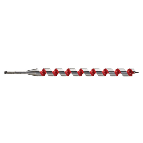 Ship Auger Drill Bit, 1-1/8" Diameter, 15" Flute, 7/16" Hex Shank Waymarc Industries Inc