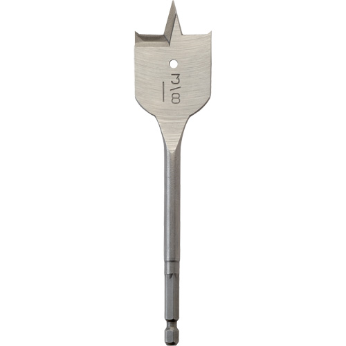 Flat Boring Bit, 1-3/8" Diameter, 1/4" Hex Shank, 6-3/4" Length Waymarc Industries Inc