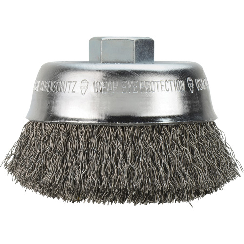 Brosse-boisseau &agrave; fils cr&ecirc;p&eacute;s en acier au carbone Waymarc Industries Inc