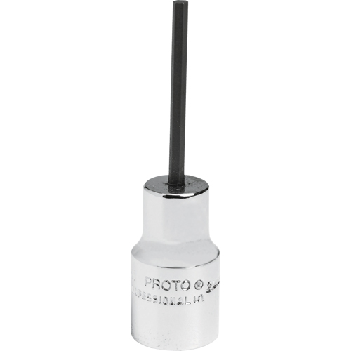 Standard Bit Socket, Hex, 2.5 mm x 1-7/8" L, 1/4" Drive Waymarc Industries Inc