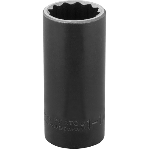 Socket, Impact, 1-1/8", 1/2" Drive, 12 Points, Deep Waymarc Industries Inc