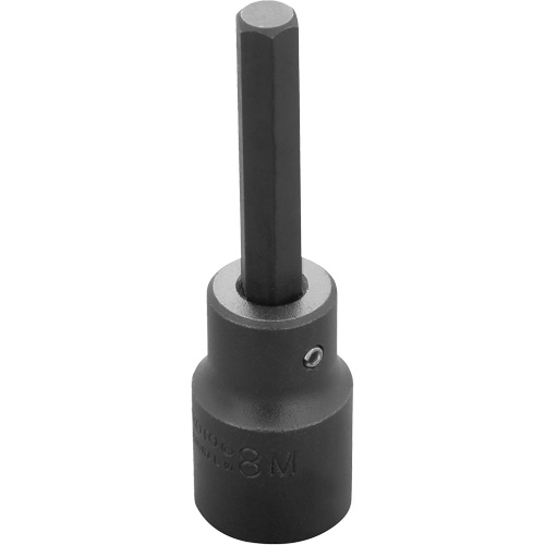 Embout &agrave; ins&eacute;rer, Hexagonale, 8 mm x 3-1/4" lo, Prise 1/2" Waymarc Industries Inc