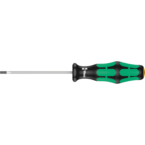 Slotted Screwdriver, 3/32" Tip, Round, 5-11/16" L, Plastic Handle Waymarc Industries Inc