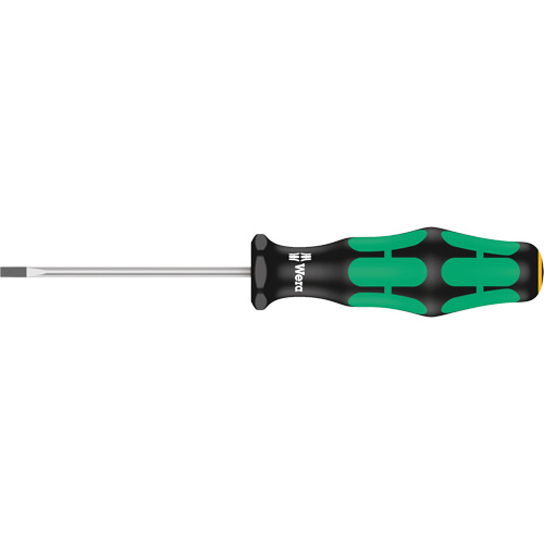 Slotted Screwdriver, 3/32" Tip, Round, 5-1/8" L, Plastic Handle Waymarc Industries Inc