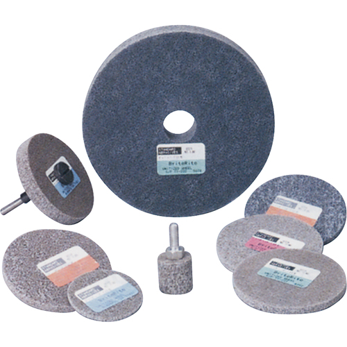 Meule homog&egrave;ne &agrave; faible densit&eacute; de s&eacute;rie 500 Standard Abrasives, 3" x 1/4", Arbre de 1/4", Grain de Moyen, Oxyde d'aluminium Waymarc Industries Inc