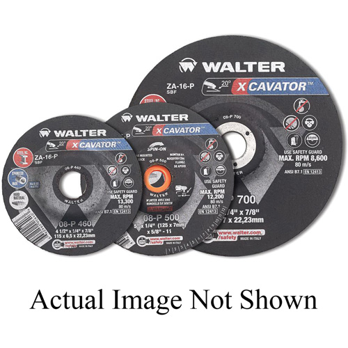 XCAVATOR Grinding Wheel, 4-1/2" x 1/4", 5/8"-11 Arbor, Zirconium, Type 27 Waymarc Industries Inc
