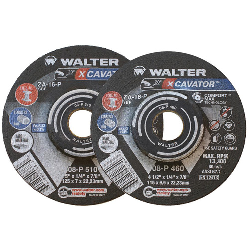 XCAVATOR Grinding Wheel, 9" x 1/4", 7/8" Arbor, Zirconium, Type 27 Waymarc Industries Inc