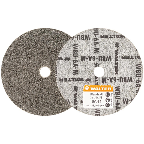 Disque de finition Blendex U, 3" dia., Grain 6AM, Carbure de silicium Waymarc Industries Inc
