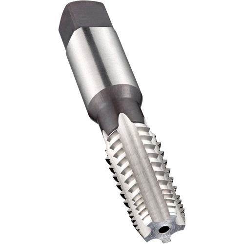 Interrupted Thread Machine Pipe Tap, 1/8"-27, 5 Flutes, 70 mm L, Taper, High Speed Steel Waymarc Industries Inc