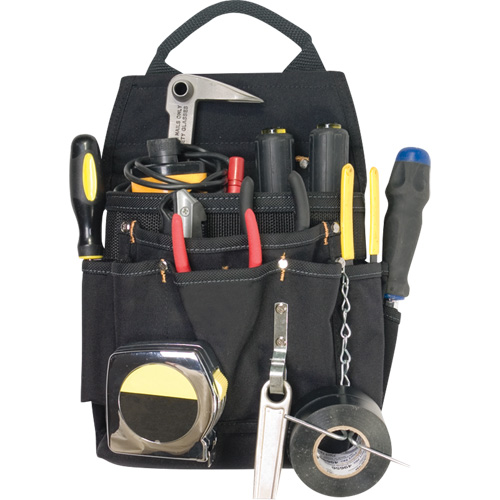 Professional Electrician's Pouches, Multiple Tool Holder, Polyester, 11 Pockets Waymarc Industries Inc