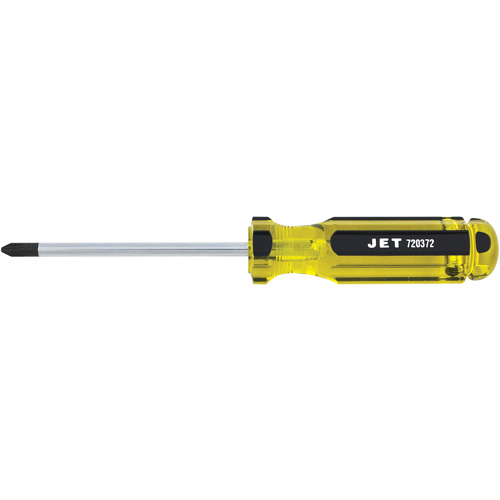 Phillips Jumbo Handle Screwdriver, #2, 4" L, Plastic/Steel/Aluminium/Wood/Cushion Grip/Magnetic/ESD-Safe Handle Waymarc Industries Inc