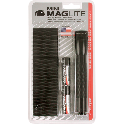 Mini&reg; Flashlights, Incandescent, 14 Lumens, AA Batteries Waymarc Industries Inc