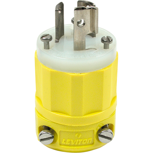 2-Pole 3-Wire Grounding Locking Plug, Nylon, 15 Amps, 250 V, L6-15P Waymarc Industries Inc