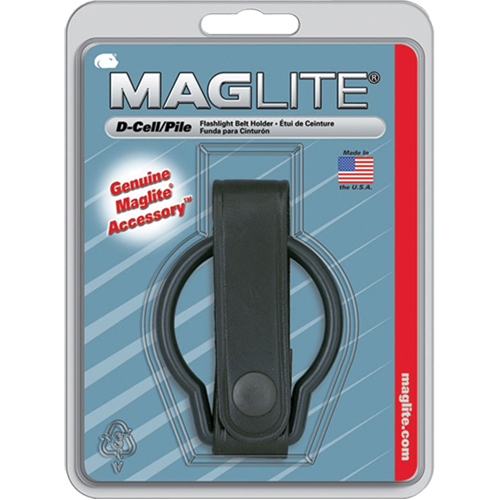 Belt Clip for D-Cell Flashlights, Flashlight Holder, Leather, 1 Pockets Waymarc Industries Inc