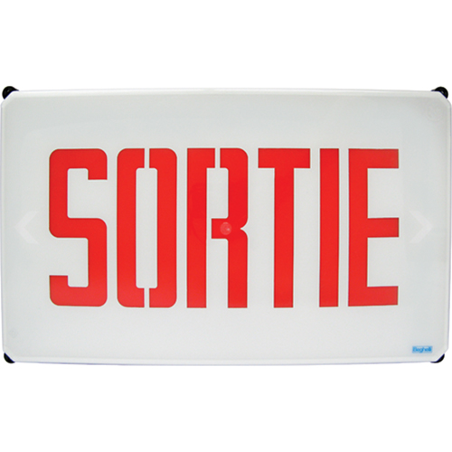 Aqua NEMA 4x Sortie Signs, LED, Hardwired, French Waymarc Industries Inc