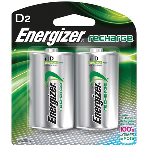 Rechargeable NiMH Batteries, D, 1.2 V Waymarc Industries Inc