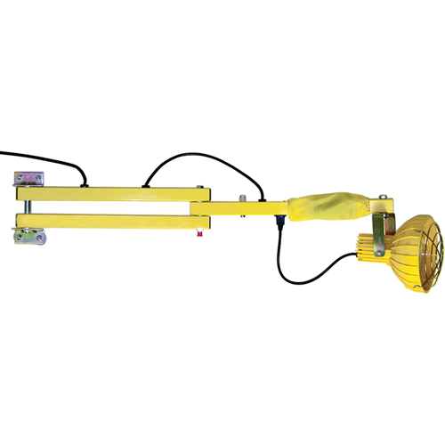 Dock Loading Lights with Flexible Arm, Incandescent Light, 60" Arm Waymarc Industries Inc