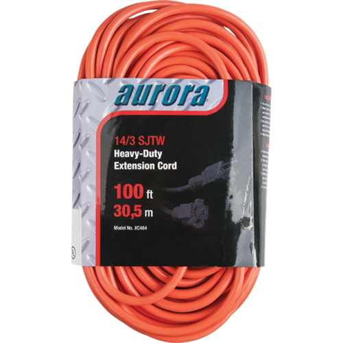 Cordon rallonge en vinyle, Ext&eacute;rieur, SJTW, AWG 14/3, 13 A, 100' Waymarc Industries Inc