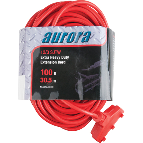 Cordon rallonge en vinyle, Ext&eacute;rieur, SJTW, AWG 12/3, 15 A, 3 prise(s), 100' Waymarc Industries Inc