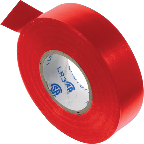 Electrical Tape, 19 mm (3/4") x 20.1 m (66'), Red, 7 mils Waymarc Industries Inc