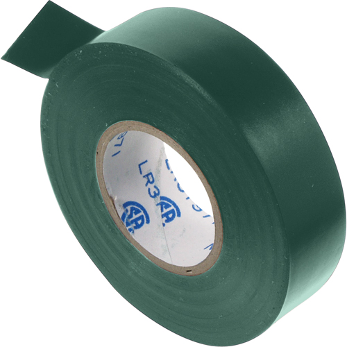 Rubans isolant, 19 mm (3/4") x 20,1 m (66'), Vert, 7 mils Waymarc Industries Inc
