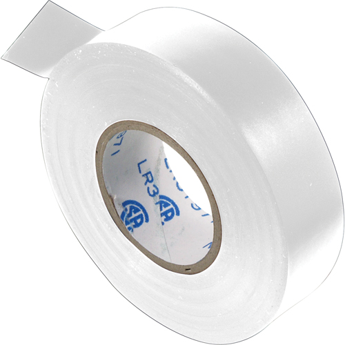 Rubans isolant, 19 mm (3/4") x 20,1 m (66'), Blanc, 7 mils Waymarc Industries Inc