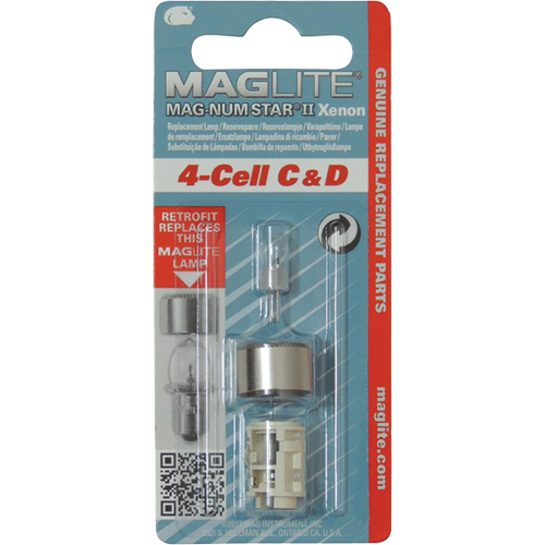 Ampoule de rechange pour lampe de poche &agrave; 4 piles C & D Waymarc Industries Inc