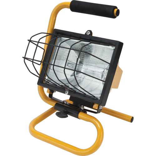 Projecteur portatif, Halog&egrave;ne, 500 W, 8000 lumens, Boîtier en Acier Waymarc Industries Inc