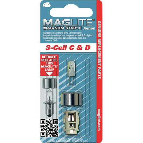 Ampoule de rechange pour lampe de poche &agrave; 3 piles C & D Waymarc Industries Inc