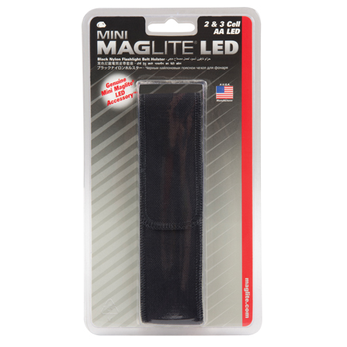 &eacute;tui de ceinture en nylon pour lampe de poche DEL &agrave; 2 piles AA, Porte-lampe de poche, Nylon, 1 Poches Waymarc Industries Inc