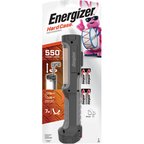 Hard Case&reg; Rugged Work Light, LED, 550 Lumens, AA Batteries Waymarc Industries Inc