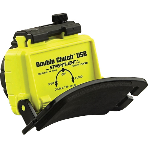 Double Clutch USB Headlamp, LED, 125 Lumens, 3.5 Hrs. Run Time, Rechargeable Batteries Waymarc Industries Inc