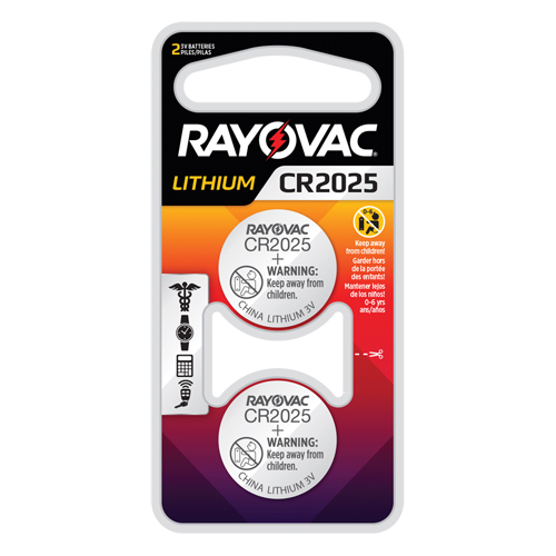 Piles boutons au lithium CR2025, 3 V Waymarc Industries Inc