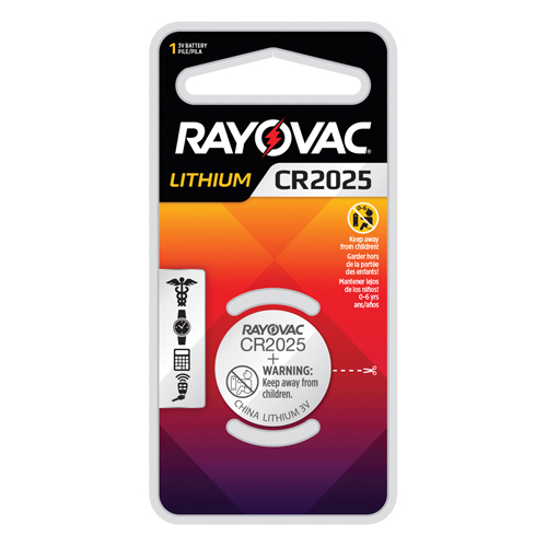 CR2025 Lithium Coin Cell Battery, 3 V Waymarc Industries Inc