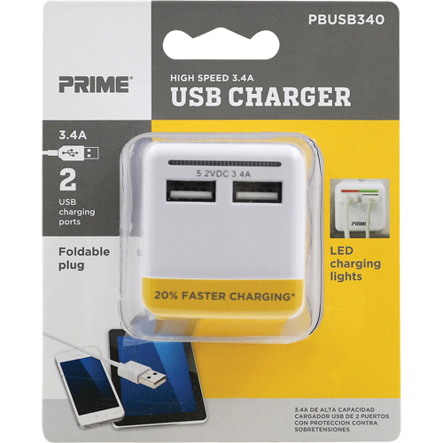 Chargeur USB Prime haute vitesse Waymarc Industries Inc